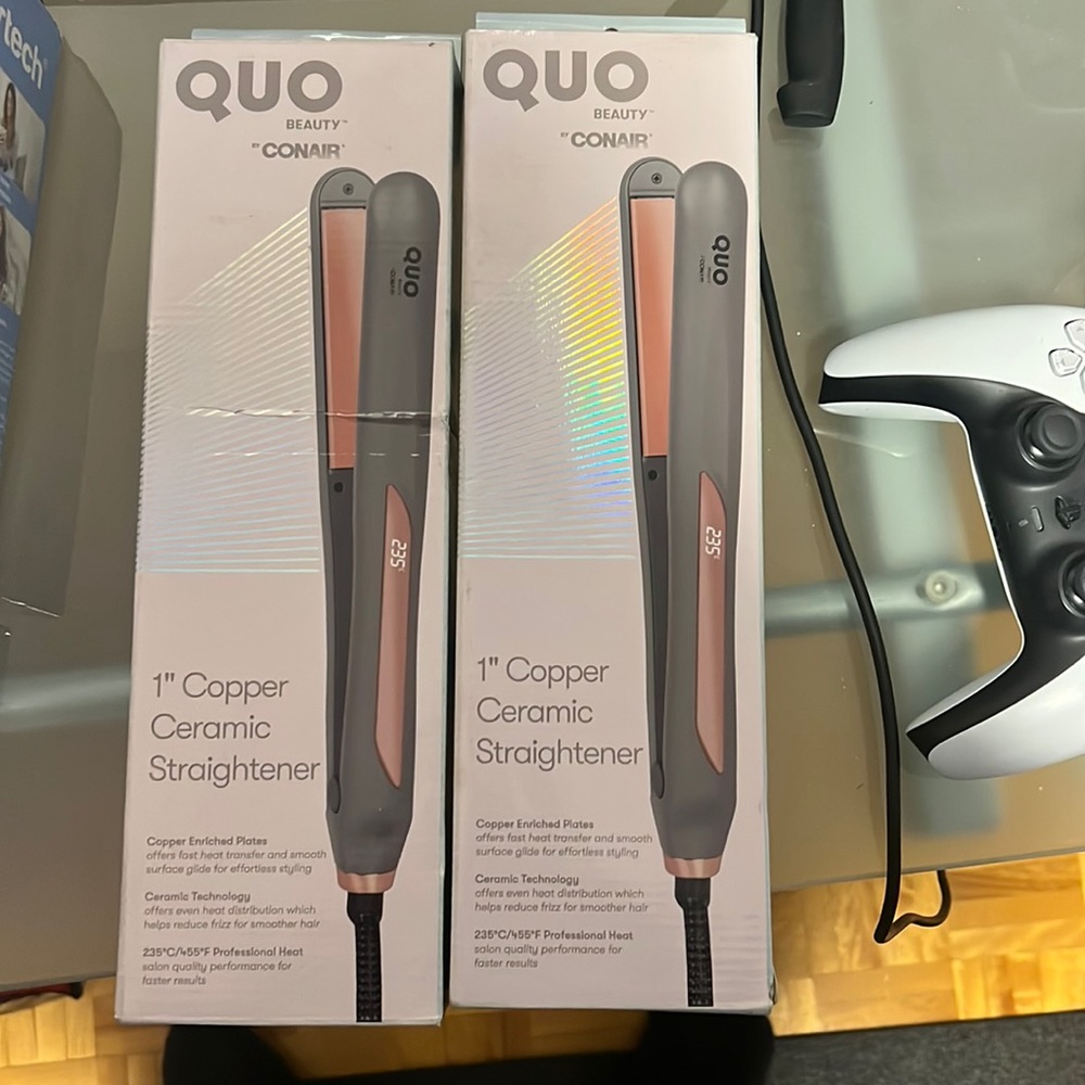 Quo Beauty 1" Copper Ceramic Straightener